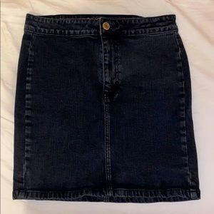 Black American Eagle Jean Skirt